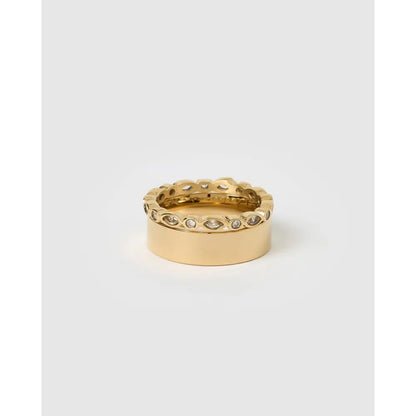 Adelia Gold Ring Stack - Gold / 5 - Rings