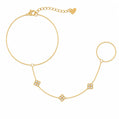 Alexandra Hand Chain Bracelet - Gold - Bracelets