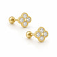 Alexandra Stud Earrings - Gold - Earrings
