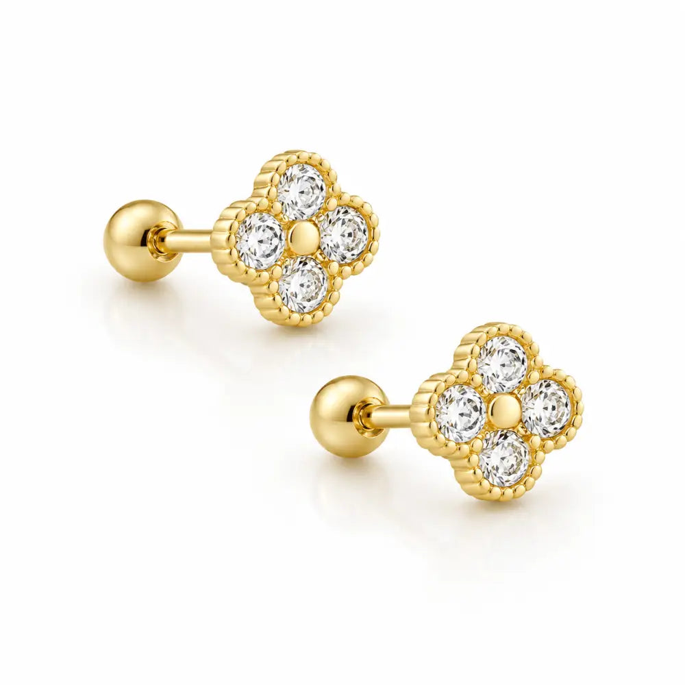 Alexandra Stud Earrings - Gold - Earrings