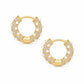 Alice Pearl Hoop Earrings - Gold - Earrings