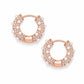 Alice Pearl Hoop Earrings - Rose Gold - Earrings
