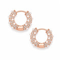 Alice Pearl Hoop Earrings - Rose Gold - Earrings