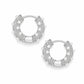 Alice Pearl Hoop Earrings - Silver - Earrings