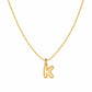 All About Me Initial Necklace - Gold / A - Necklaces