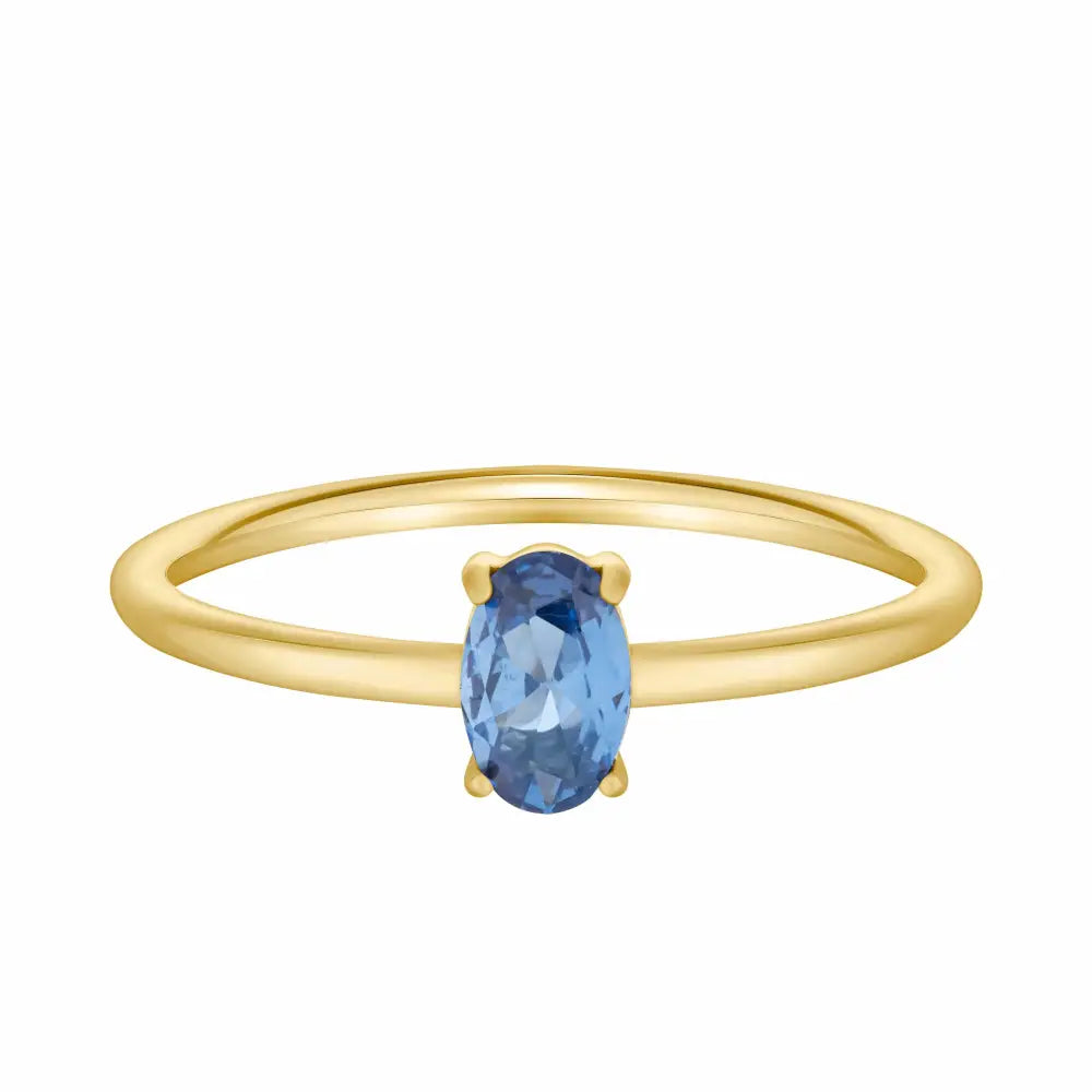 Always Birthstone Ring - Gold / 6 / December - Rings