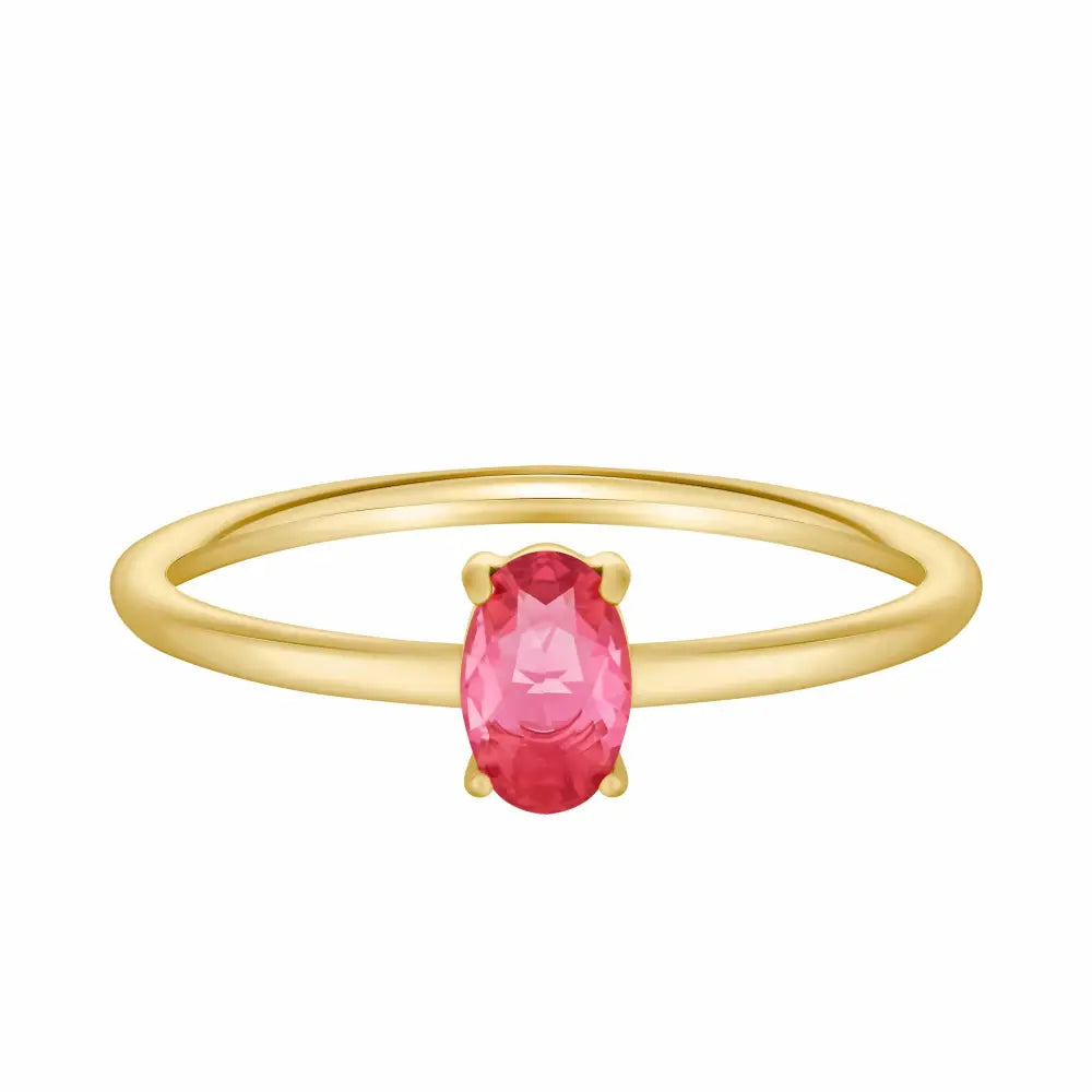 Always Birthstone Ring - Gold / 6 / July - Rings
