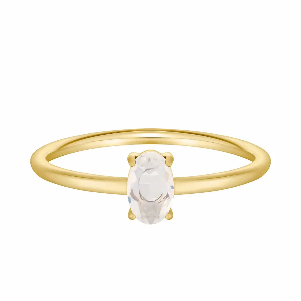 Always Birthstone Ring - Gold / 6 / June - Rings