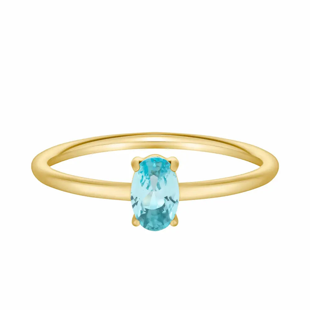 Always Birthstone Ring - Gold / 6 / March - Rings