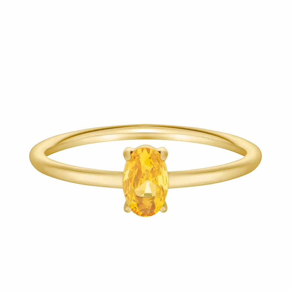 Always Birthstone Ring - Gold / 6 / November - Rings