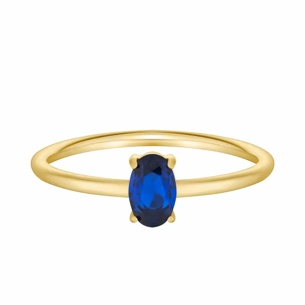 Always Birthstone Ring - Gold / 6 / September - Rings