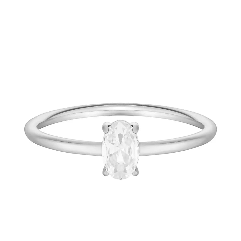 Always Birthstone Ring - Silver / 6 / April - Rings