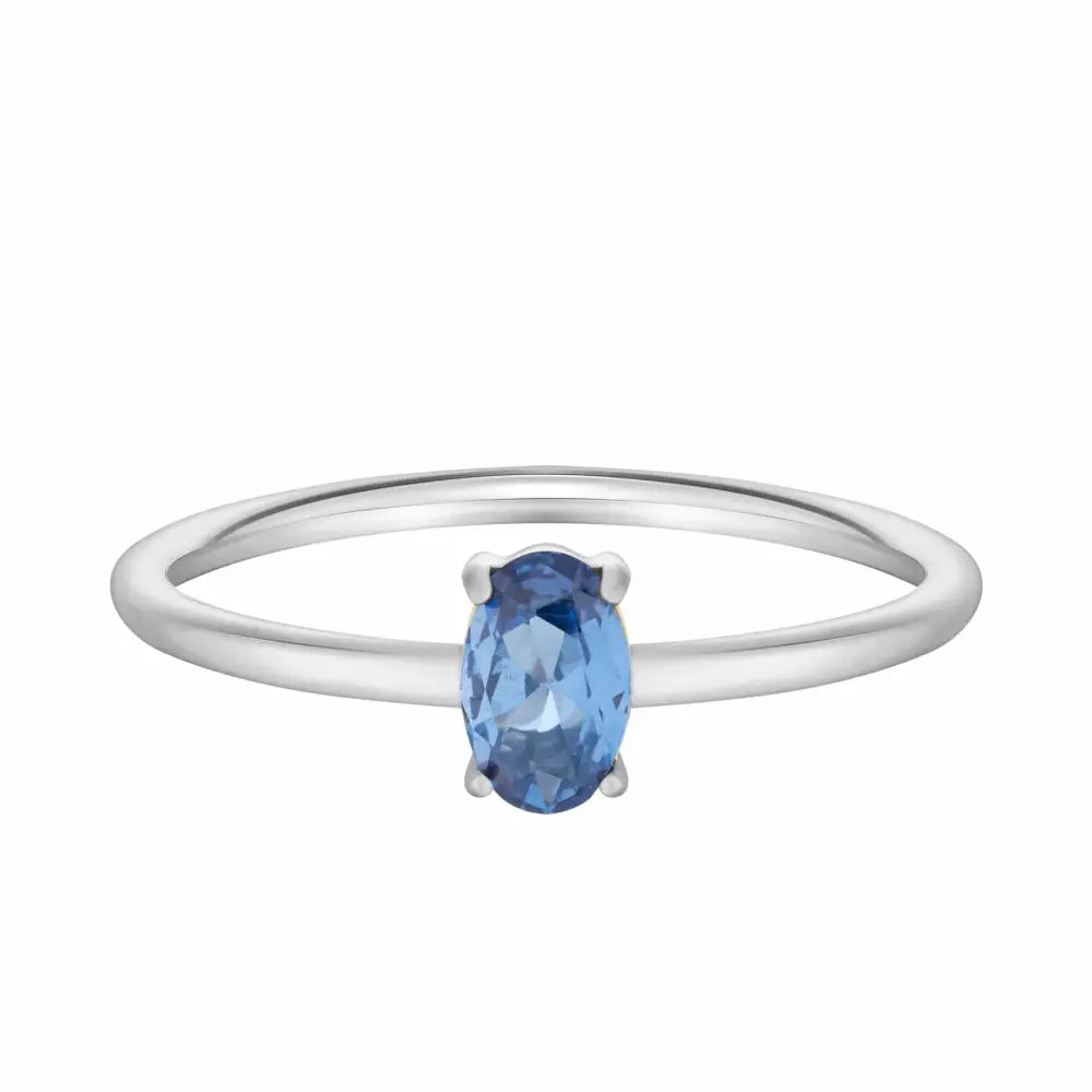 Always Birthstone Ring - Silver / 6 / December - Rings