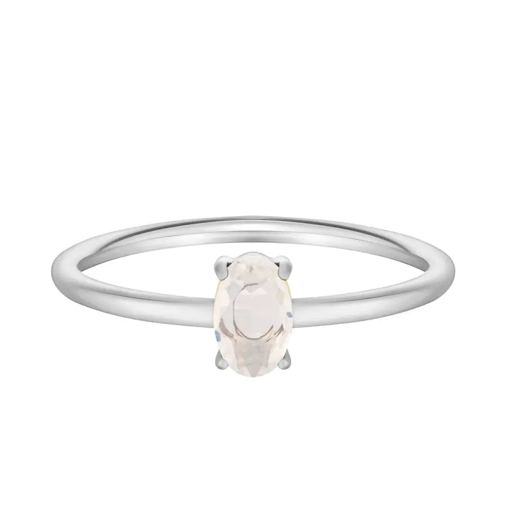 Always Birthstone Ring - Silver / 6 / June - Rings