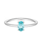 Always Birthstone Ring - Silver / 6 / March - Rings