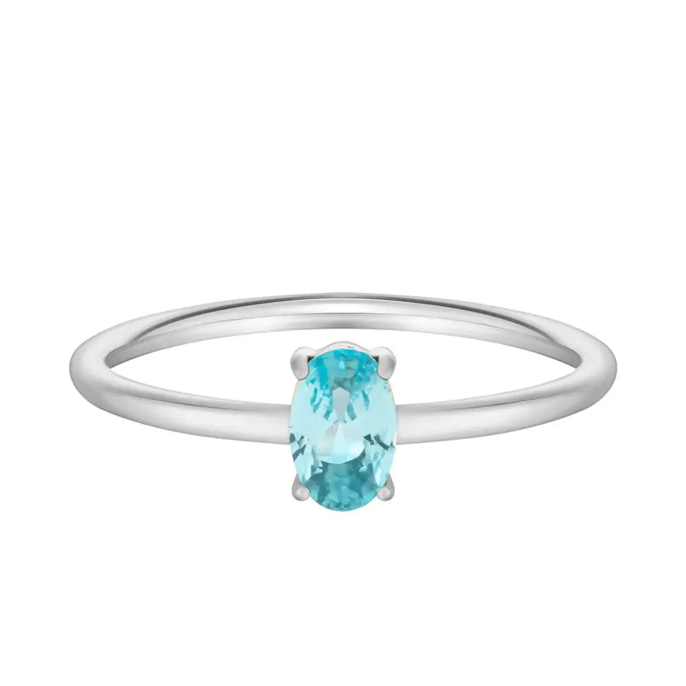 Always Birthstone Ring - Silver / 6 / March - Rings