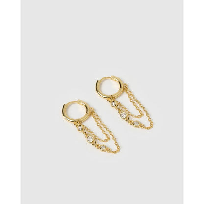 Amaretto Gold Huggie Earrings - Earrings