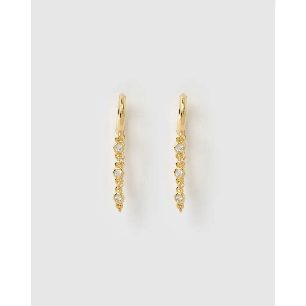 Amaretto Gold Huggie Earrings - Earrings