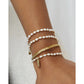 Amber Pearl Gold Bracelet - Gold - Bracelets