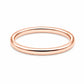 Amelia Plain Band Ring - Rose Gold / 3 - Rings