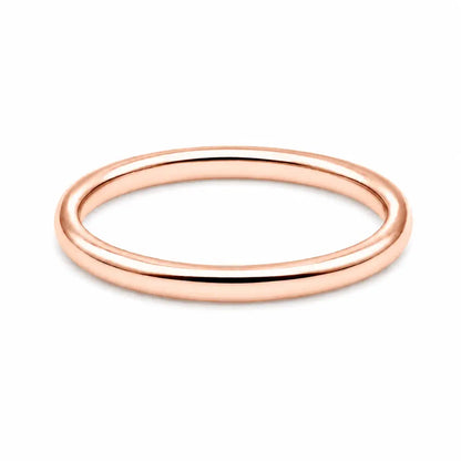 Amelia Plain Band Ring - Rose Gold / 3 - Rings
