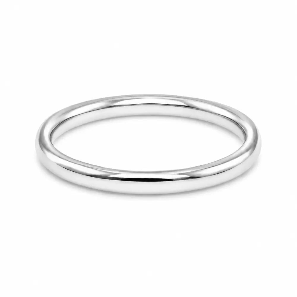 Amelia Plain Band Ring - Silver / 3 - Rings