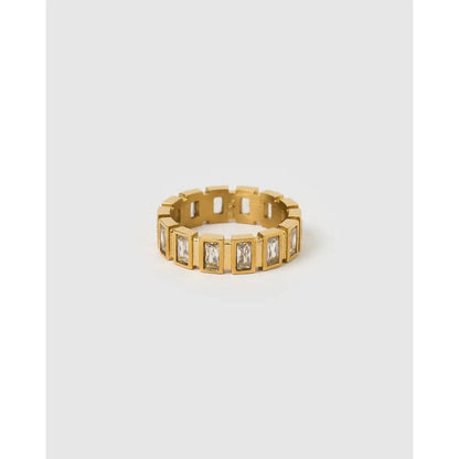 Anastasia Gold Ring with Stones - Gold / 6 - Rings