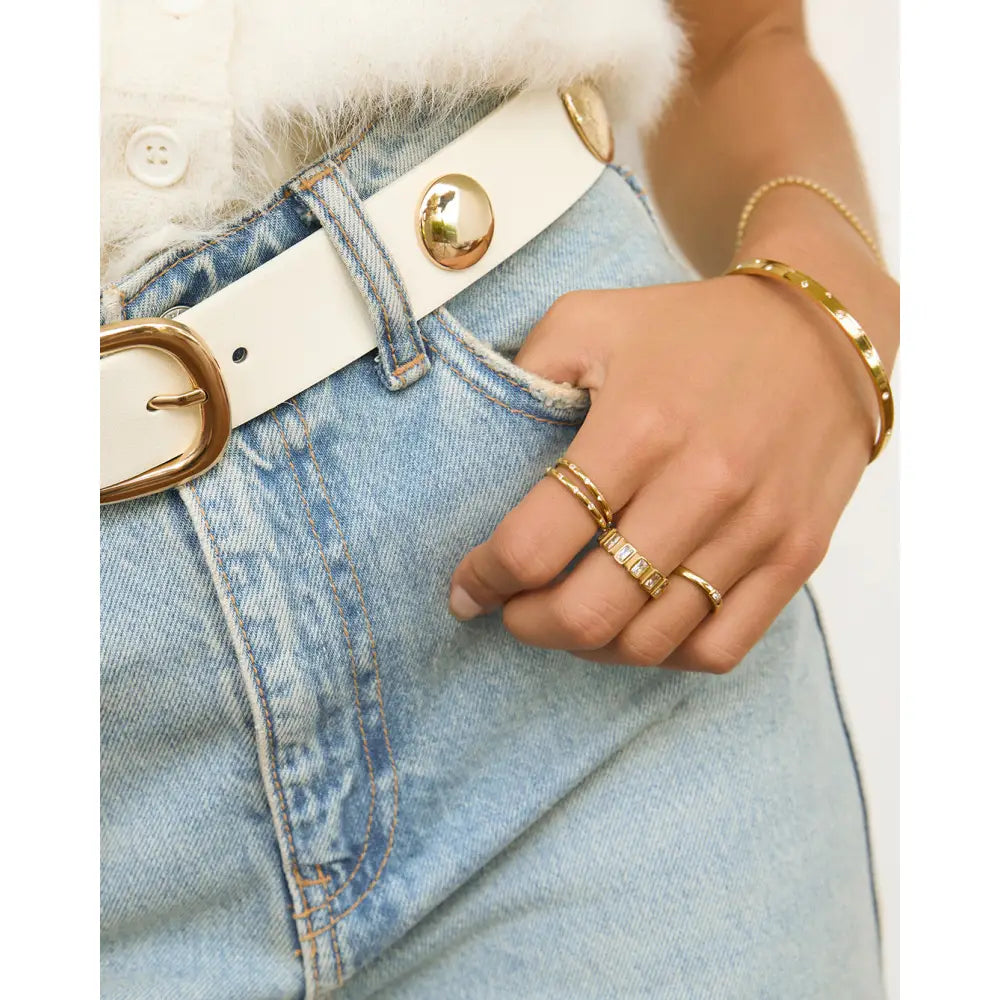 Anastasia Gold Ring with Stones - Rings