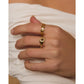 Angelo Gold Ring with Tiger’s Eye - Rings