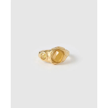 Anika Gold Ring with Stones - Gold / 6 - Rings