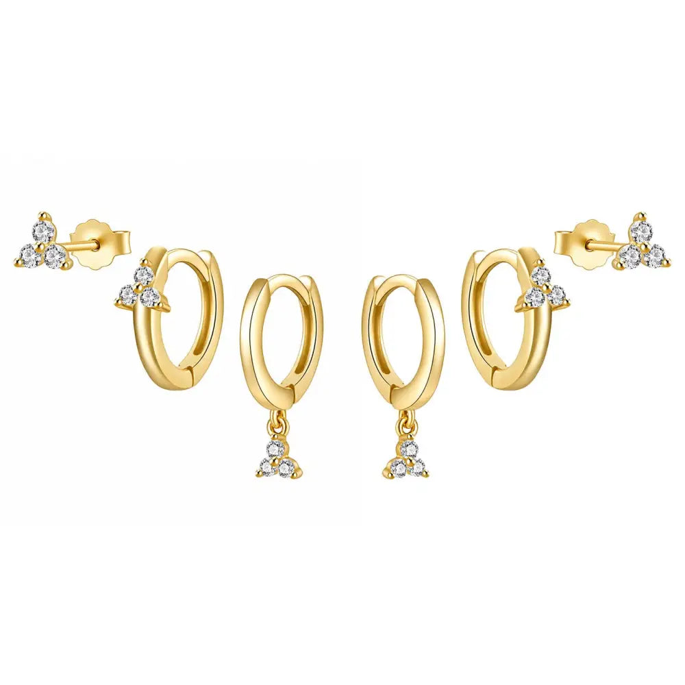 Annie Earring Set - Gold - Earrings