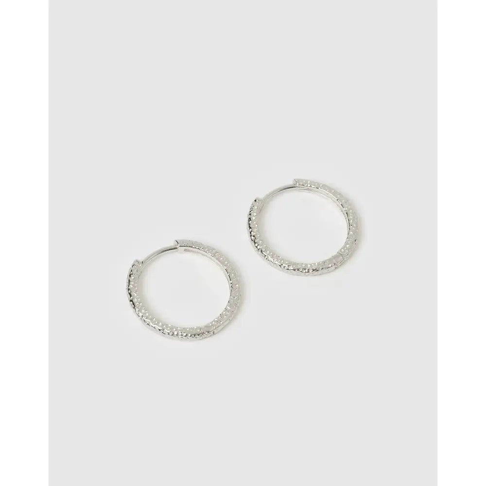Arabella Hoop Earrings - Silver - Earrings