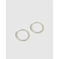 Arabella Hoop Earrings - Silver - Earrings