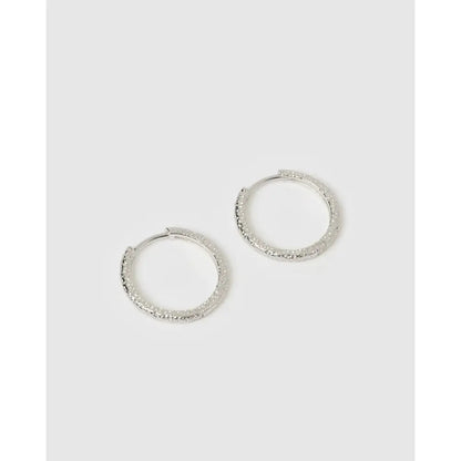 Arabella Hoop Earrings - Silver - Earrings