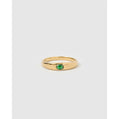 Aria Gold Ring - Emerald / 6 - Rings
