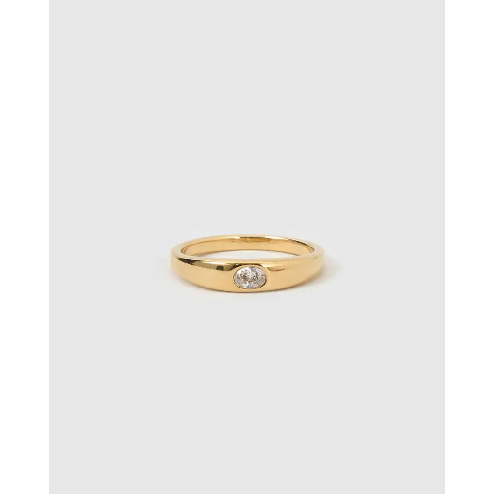 Aria Gold Ring - Stone / 6 - Rings