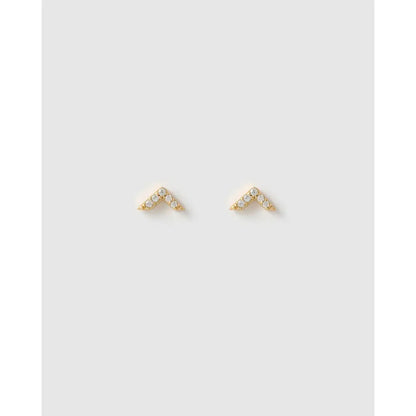 Arrow Gold Stud Earrings - Earrings
