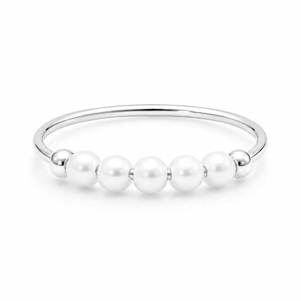 Aruba Pearl Ring - Silver / 4 - Rings