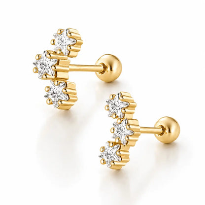 Astrid Stud Earrings - Gold - Earrings