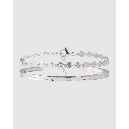 Atelio Bracelet Stack - Silver - Bracelets