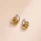 Audrey Stud Earrings - Gold & Silver Mix - Earrings