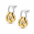Audrey Stud Earrings - Gold & Silver Mix - Earrings