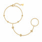 August Hand Chain Bracelet - Gold - Bracelets