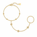 August Hand Chain Bracelet - Gold - Bracelets