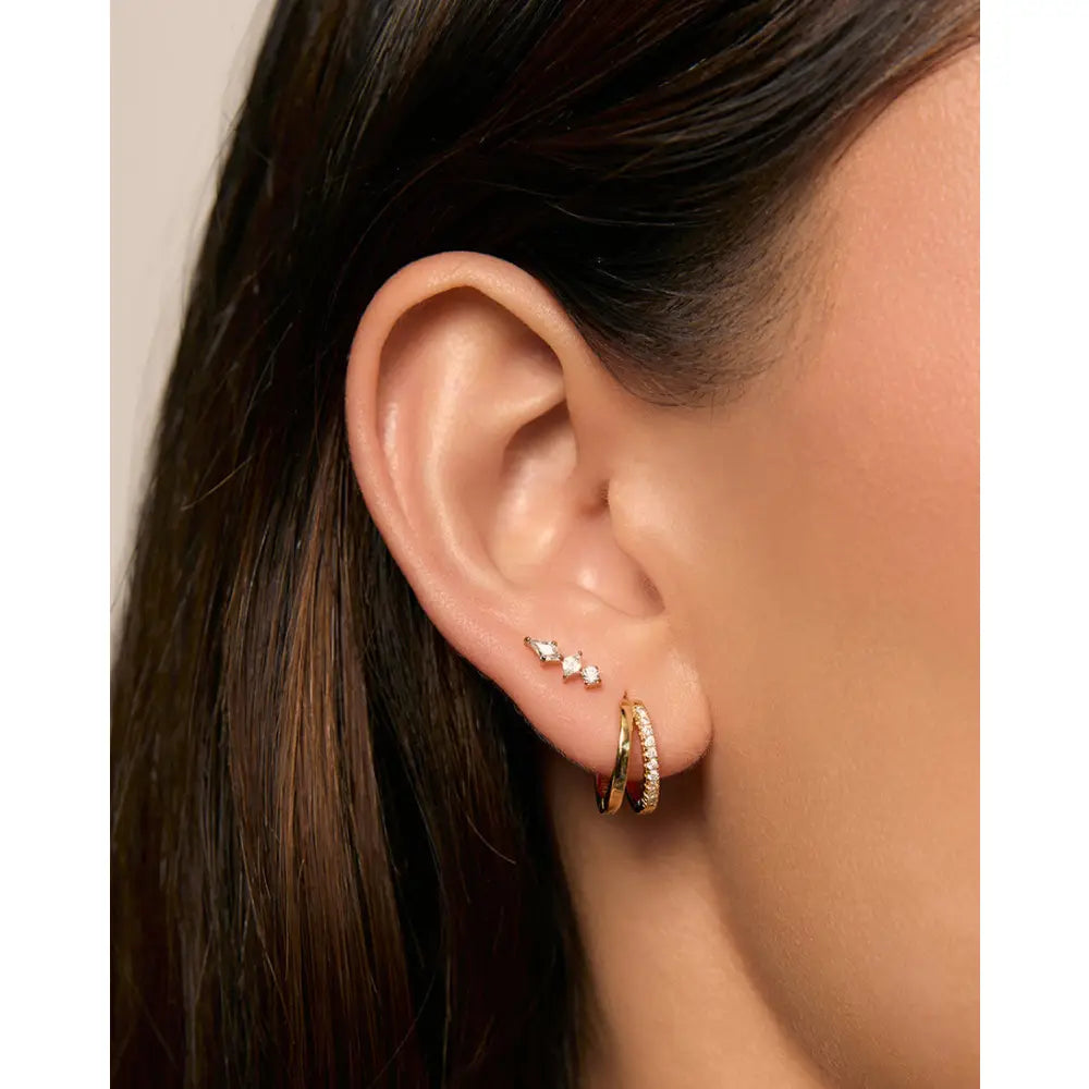 Ava Flat Back Earrings - Earrings