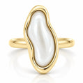 Aveline Pearl Ring - Gold / 6 - Rings