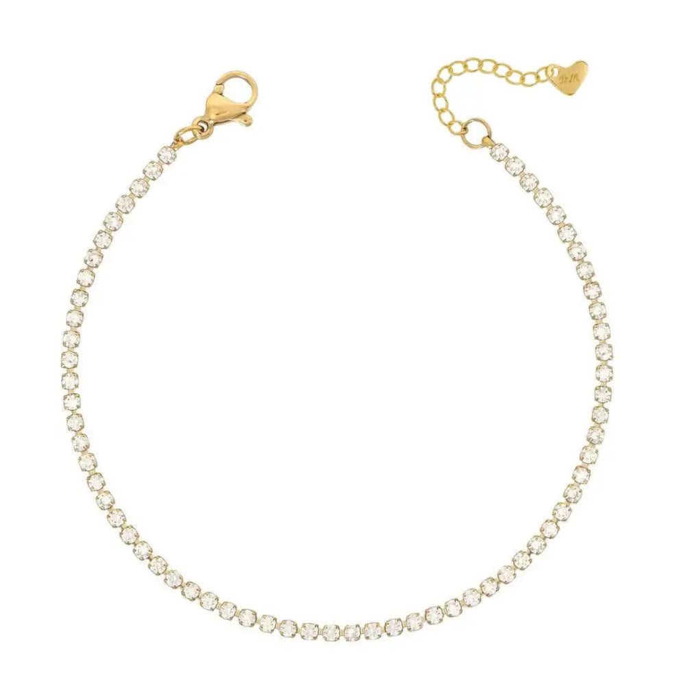 Bardot Tennis Bracelet - Gold / Small - Bracelets
