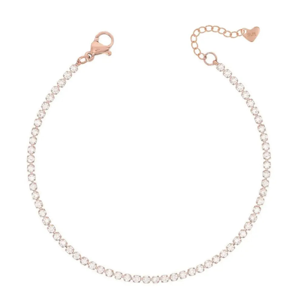 Bardot Tennis Bracelet - Rose Gold / Small - Bracelets
