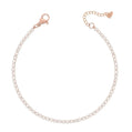 Bardot Tennis Bracelet - Rose Gold / Small - Bracelets