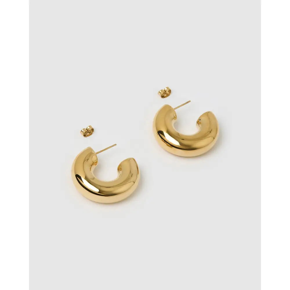 Bella Gold Hoop Earrings - Earrings